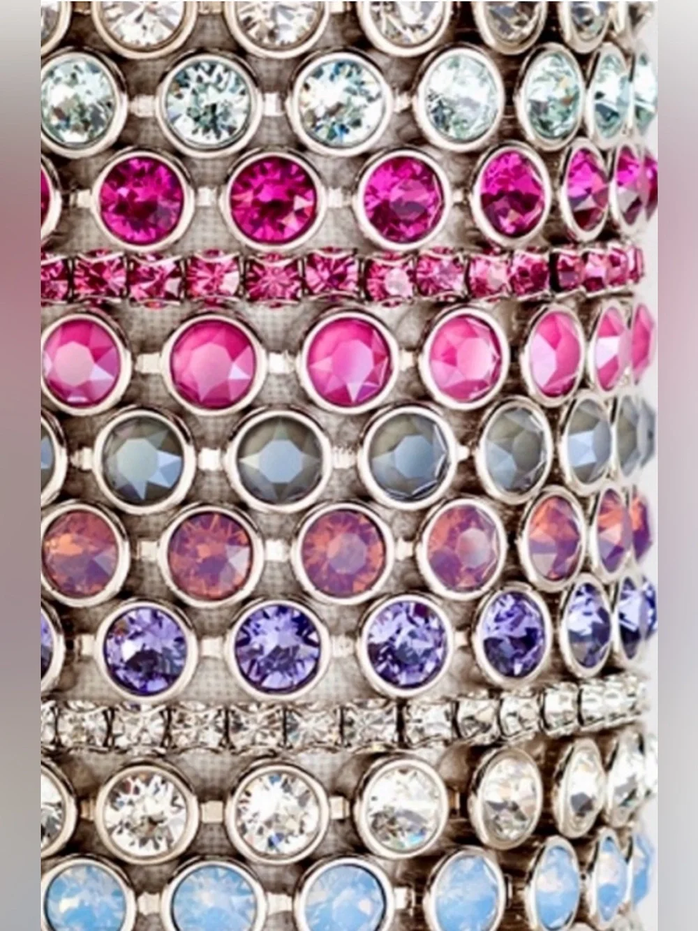 💗Dusty Pink Delite Ice bracelet ~ Touchstone Crystal by Swarovski🌸 - Picture 6 of 13